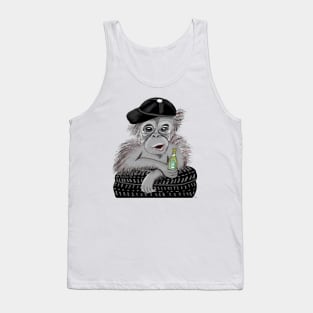 chimpanzee with beer Tank Top